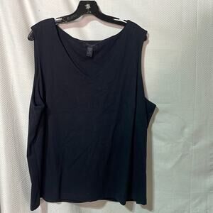 Context 3x black heavy weight tank v neck stretchy lined and thicker euc